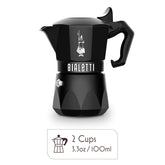 Brikka Exclusive Moka Express 2 Cups Black