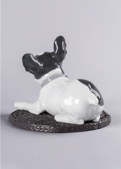 French Bulldog With Macarons Dog Figurine