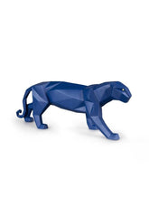 Panther Figurine, Blue Matte