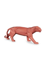 Panther Figurine, Coral Matte