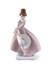 Straw Hat In The Wind Girl Figurine - LAST IN STOCK!