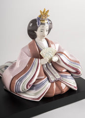 Hina Dolls Figurine, Beige & Pink
