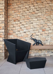 Elephant Sculpture, Black Matte