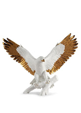Freedom Eagle Sculpture, White & Copper