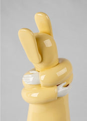 Embraced Sculpture, Yellow