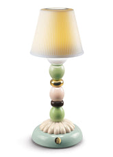 Palm Firefly Golden Fall Table Lamp, Green & Blue