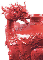 Dragon And Phoenix Vase