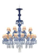 Belle De Nuit 24 Lights Chandelier, Blue (US)