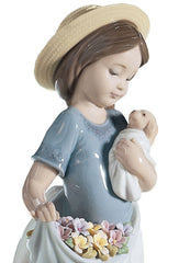 A Romp In The Garden Girl Figurine