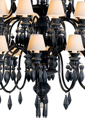 Belle De Nuit 40 Lights Chandelier, Absolute Black (US)