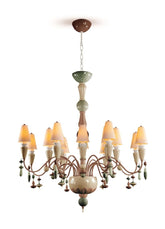 Ivy And Seed 16 Lights Chandelier, Medium Flat Model, Spices (US)