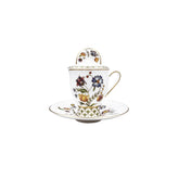 Gione Espresso Cup with Cover & Saucer