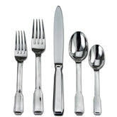 Art Deco Mirrored 18/10 Stainless Steel 20 Piece Flatware Set