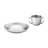 Bernadotte Child Set, Deep Plate & Cup Stainless Steel, 2Pcs