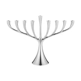 Cobra Menorah, Stainless Steel, Mirror Large