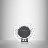 Giftology Lismore Round Mini Frame 4.5in Purple Box