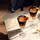 Lismore Black Large Goblet 14 Oz Pair