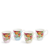 Royal Albert Old Country Roses Mug 4 Piece Set, Mixed Colors