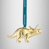 Christmas Triceratops Golden Ornament