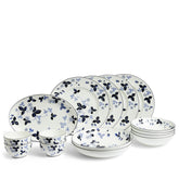 Wild Strawberry Inky Blue Dinnerware 15 Piece Set