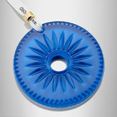 New Year Disc Firework Blue Ornament