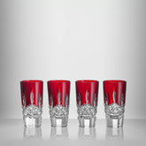 Lismore Red Shot Glass 55ml 1.5oz Set of 4
