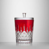 Lismore Red Biscuit Barrel, 7.5in