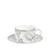 Silver Tonquin Teacup Saucer 5.9oz