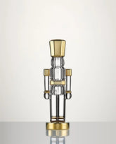 Crystal Christmas Standing Nutcracker Gilded