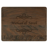 11 1/2 x 9 Walnut Cutting Board with Drip Ring