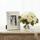 Italian Bone China Picture Frame w. Swarovski Crystal Elements