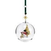Snowman and Forest Friends Snow Globe Ornament