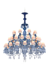 Belle De Nuit 40 Lights Chandelier, Blue (US)
