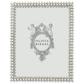 Crystal & Pearl Frame 8" x 10" - Silver