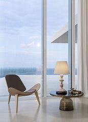 Firefly Table Lamp, Pink & Golden Luster (US)