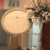 Swarovski Crystal Shimmer Oval Shadow Box – Elegant Seating Chart Rental