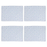 Damask Blue Placemats - Set of 4