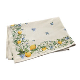 Tavola Lemons with Blue Flowers Tablecloth