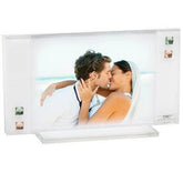 Italian Photo Frame w. Amber and Teal Crystals