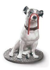 Jack Russell With Licorice Dog Figurine
