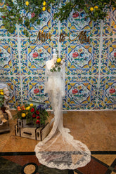 Sicilian Tile Backdrop Rental