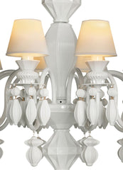 Belle De Nuit 12 Lights Chandelier, White (US)
