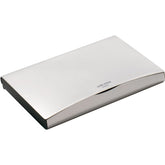 Konno Card Holder Stainless Steel, Dark Grey Plastic