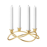Season Candleholder 18 Kt Gold Plated Stainless Steel