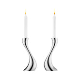 Cobra Candleholder Stainless Steel Mirror Medium 2 Pcs