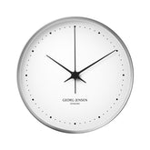 Henning Koppel Wall Clock Steel&White, Abs 30 cm