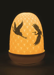 Cranes Dome Table Lamp