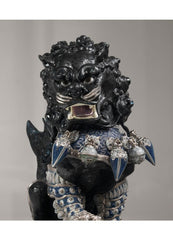 Guardian Lion Sculpture, Black - Limited Edition