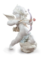 Straight To The Heart Cupid Angel Figurine