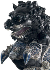 Guardian Lioness Sculpture, Black - Limited Edition